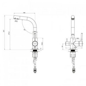 ЮКИНОКС СМЕСИТЕЛЬ UM 2191 BR